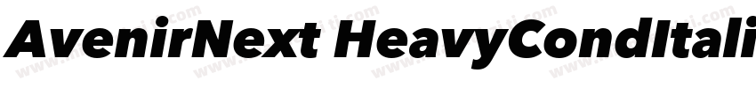 AvenirNext HeavyCondItalic字体转换